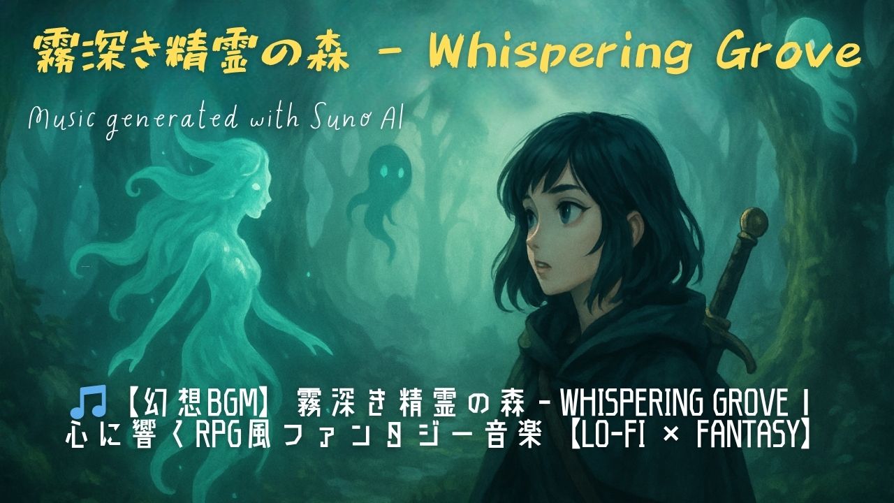 【精霊の森に響く神秘の音】夜ふかし系オタク女子ADAのRPG風音楽シリーズ第2章「霧深き精霊の森 - Whispering Grove」公開！