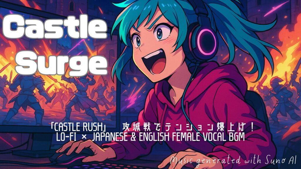【Castle Dive】攻城戦BGMに最適！Lo-fi × 女性ボーカルでテンションUP【作業・ゲーム用】