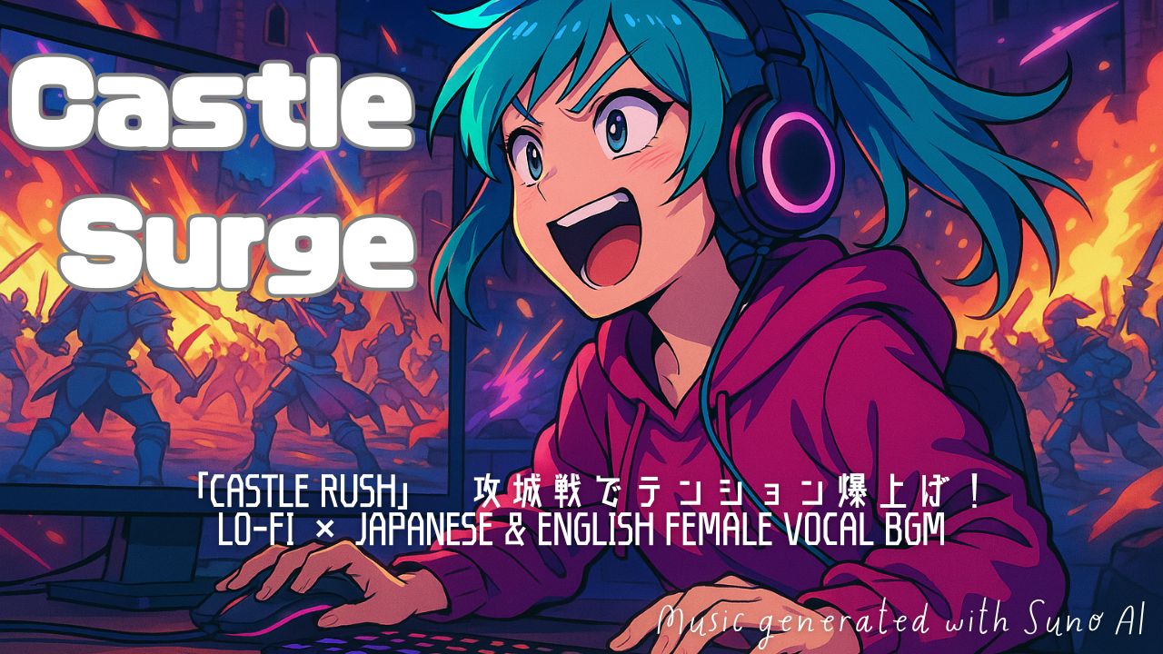 【Castle Dive】攻城戦BGMに最適！Lo-fi × 女性ボーカルでテンションUP【作業・ゲーム用】