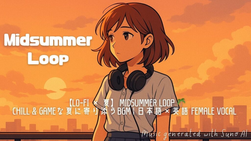 Midsummer Loop|夏を感じるLo-fi × 女性ボーカルBGM【SUNOで作曲】