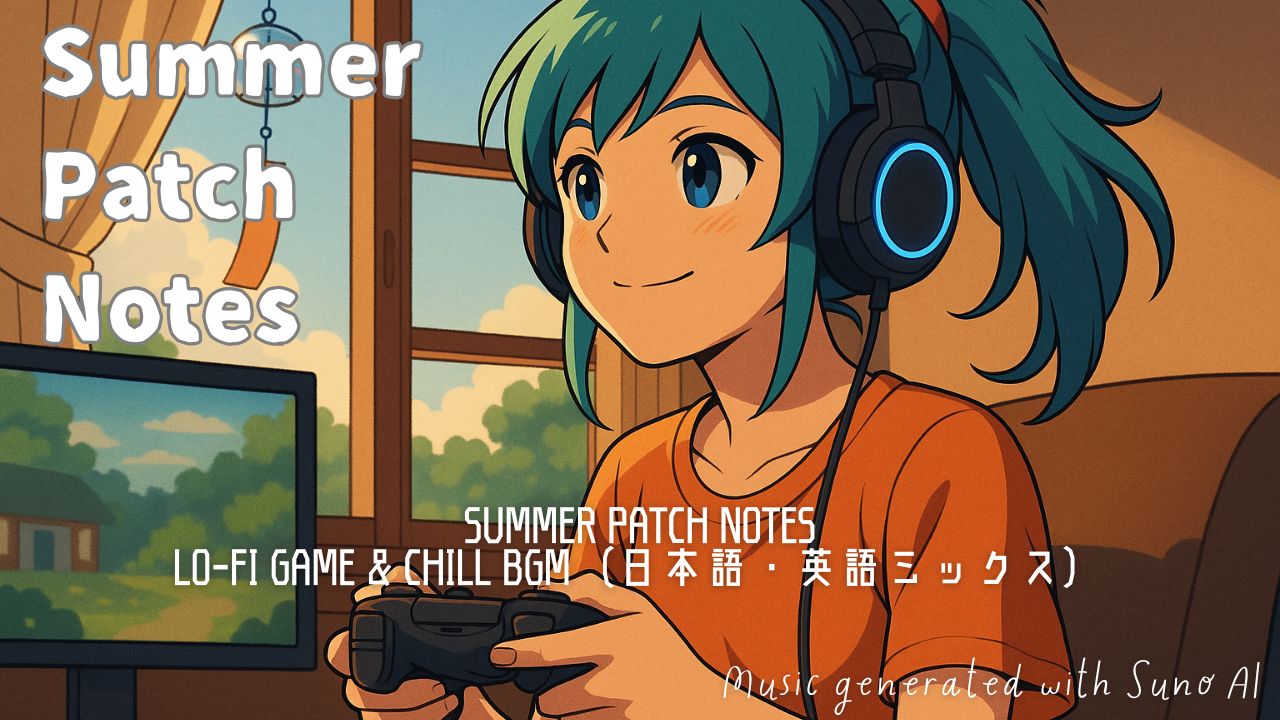 【Lo-fi BGM】Summer Patch Notes｜夏のゲームタイムにぴったりなチル音楽（日本語・英語ミックス）
