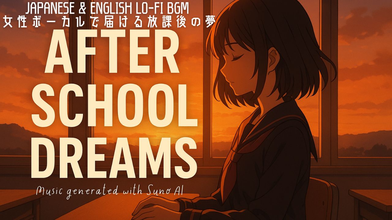 After School Dreams｜日本語×英語女性ボーカルのLo-fiで楽しむ放課後チルBGM