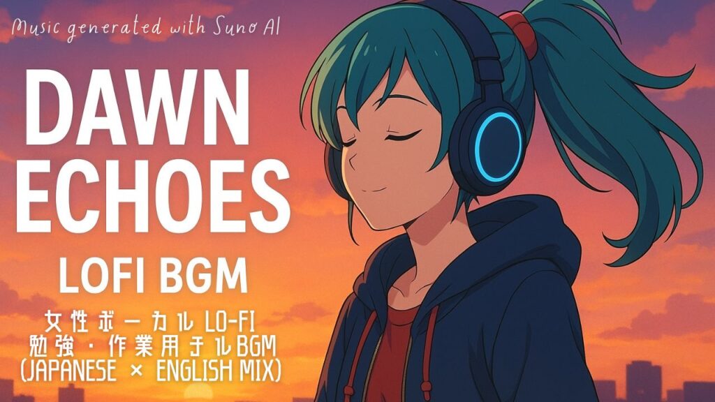 Dawn Echoes|夜明けを彩るLo-fi女性ボーカルBGM【作業用・チルアウト】