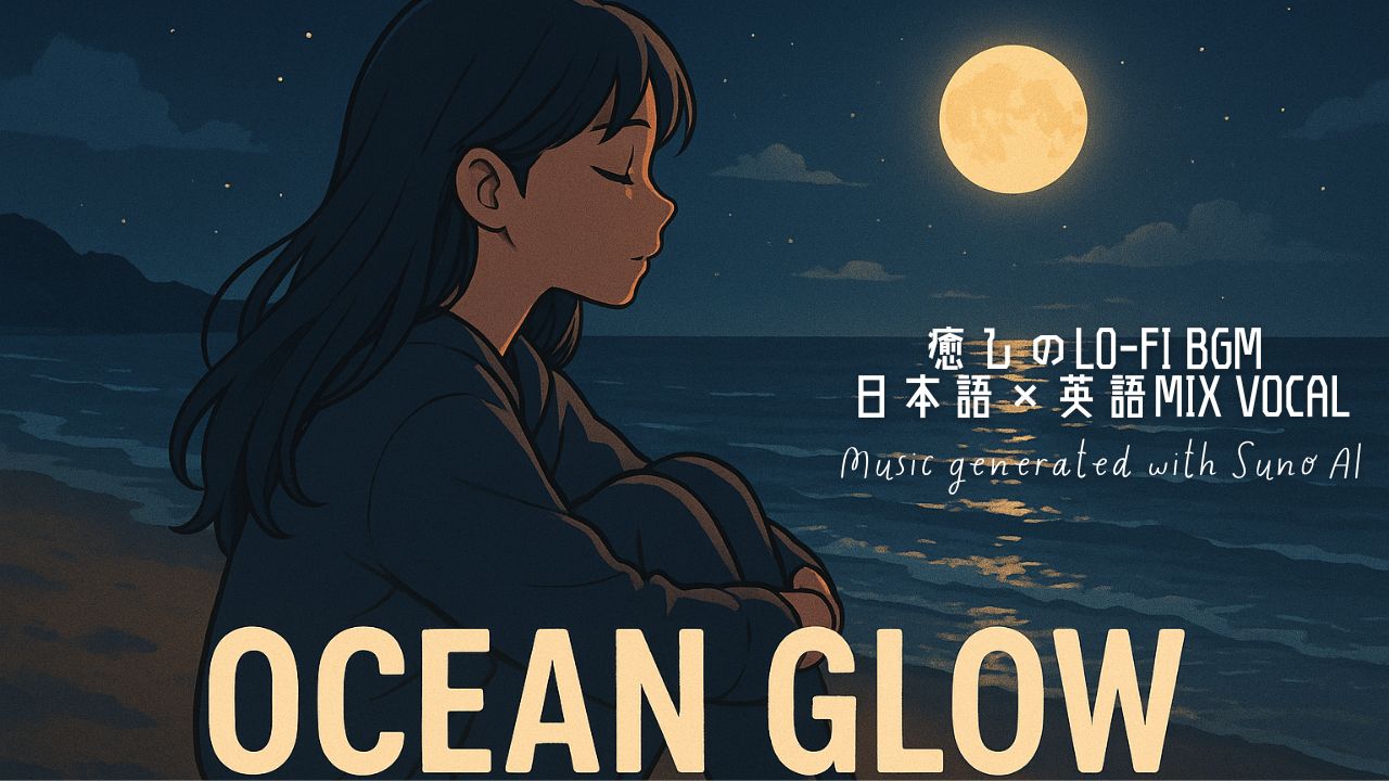 Ocean Glow｜日本語×英語MIX女性ボーカルの癒しLo-fi BGM