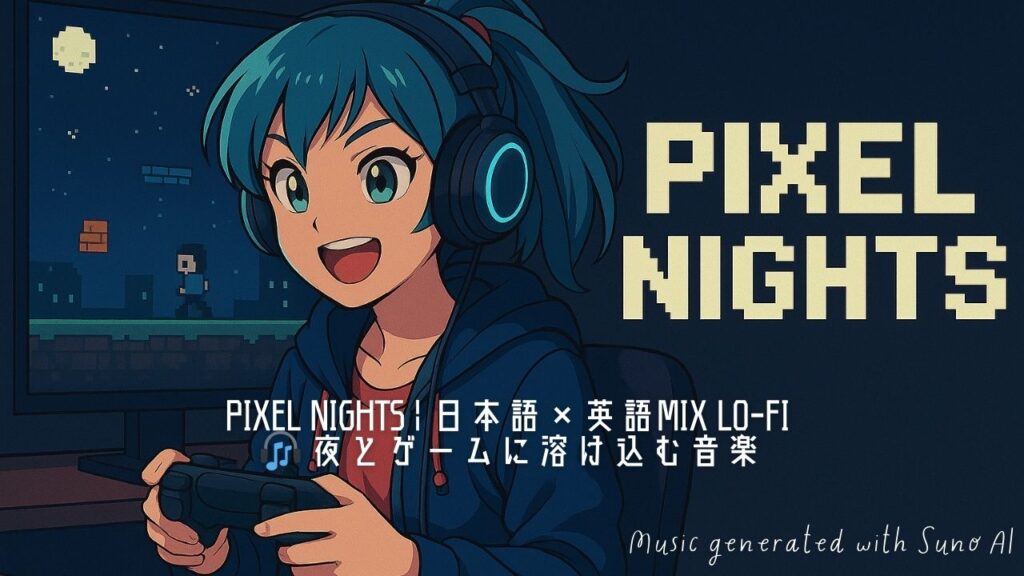 Pixel Nights|夜ふかしゲーマーに贈る日本語×英語MIX Lo-fi BGM