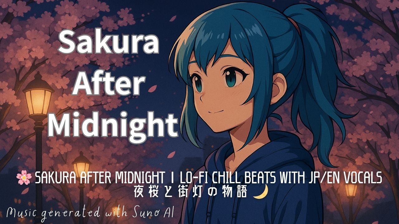 Sakura After Midnight｜桜舞う真夜中に響くLo-fi × 女性ボーカルBGM