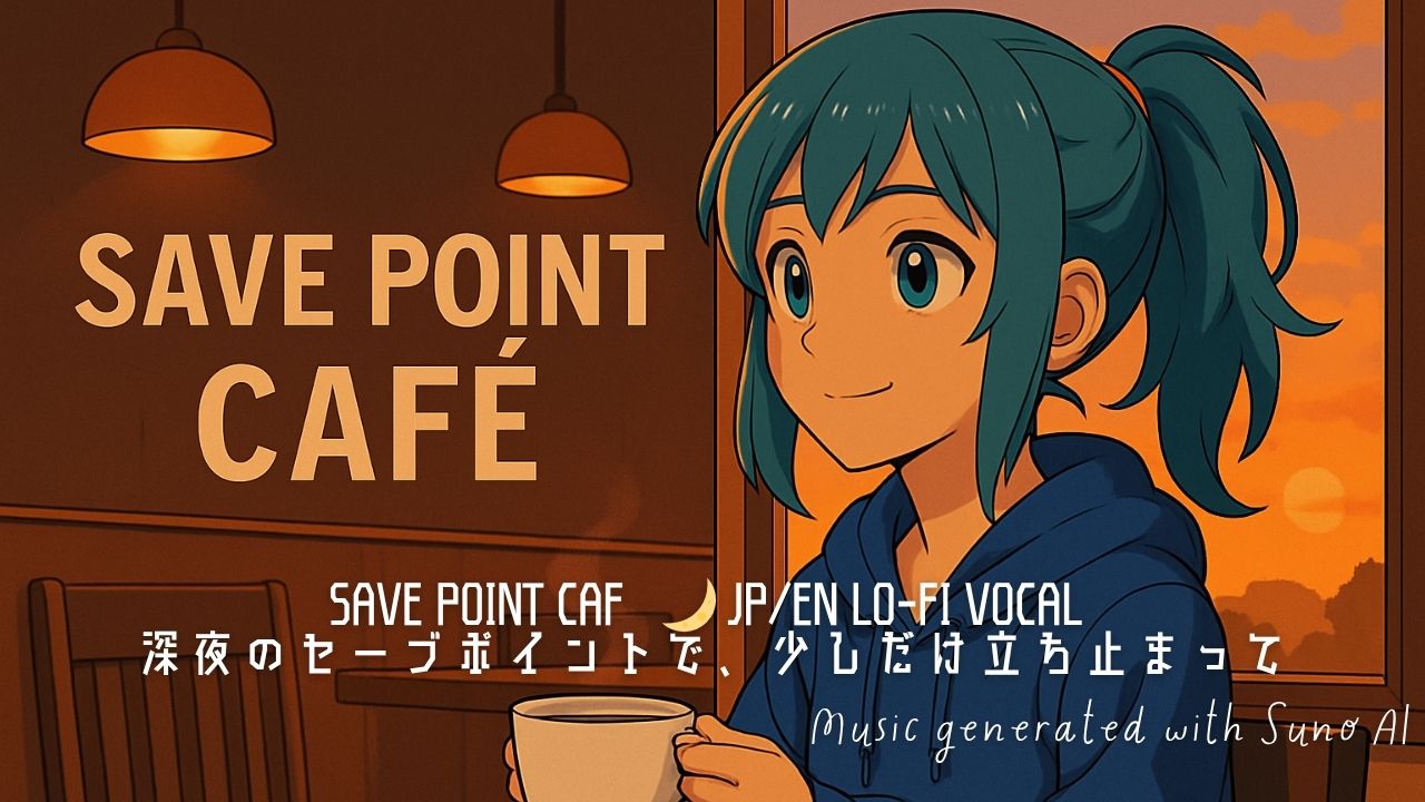 「Save Point Café」感想＆紹介｜深夜カフェ…心のセーブポイントになるLo-fi BGM