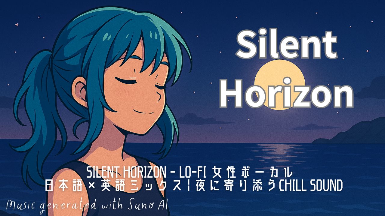 Silent Horizon｜夜の空と海を映す Lo-fi × 女性ヴォーカル BGM