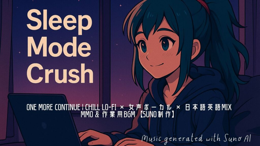 One More Continue｜日本語×英語ボーカルのLo-fiサウンドで再起動【作業用・ゲームBGM】