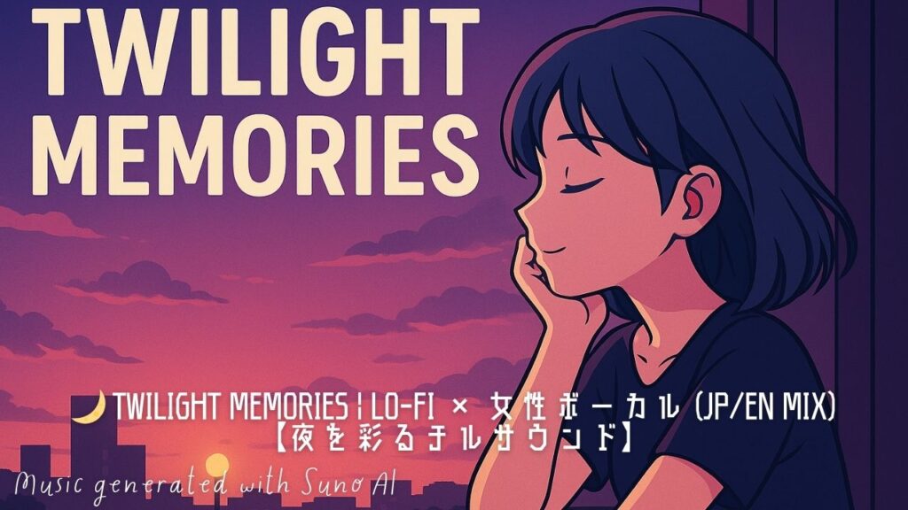Twilight Memories｜Lo-fi × 女性ボーカル (JP/EN Mix)で届ける夜のチルサウンド