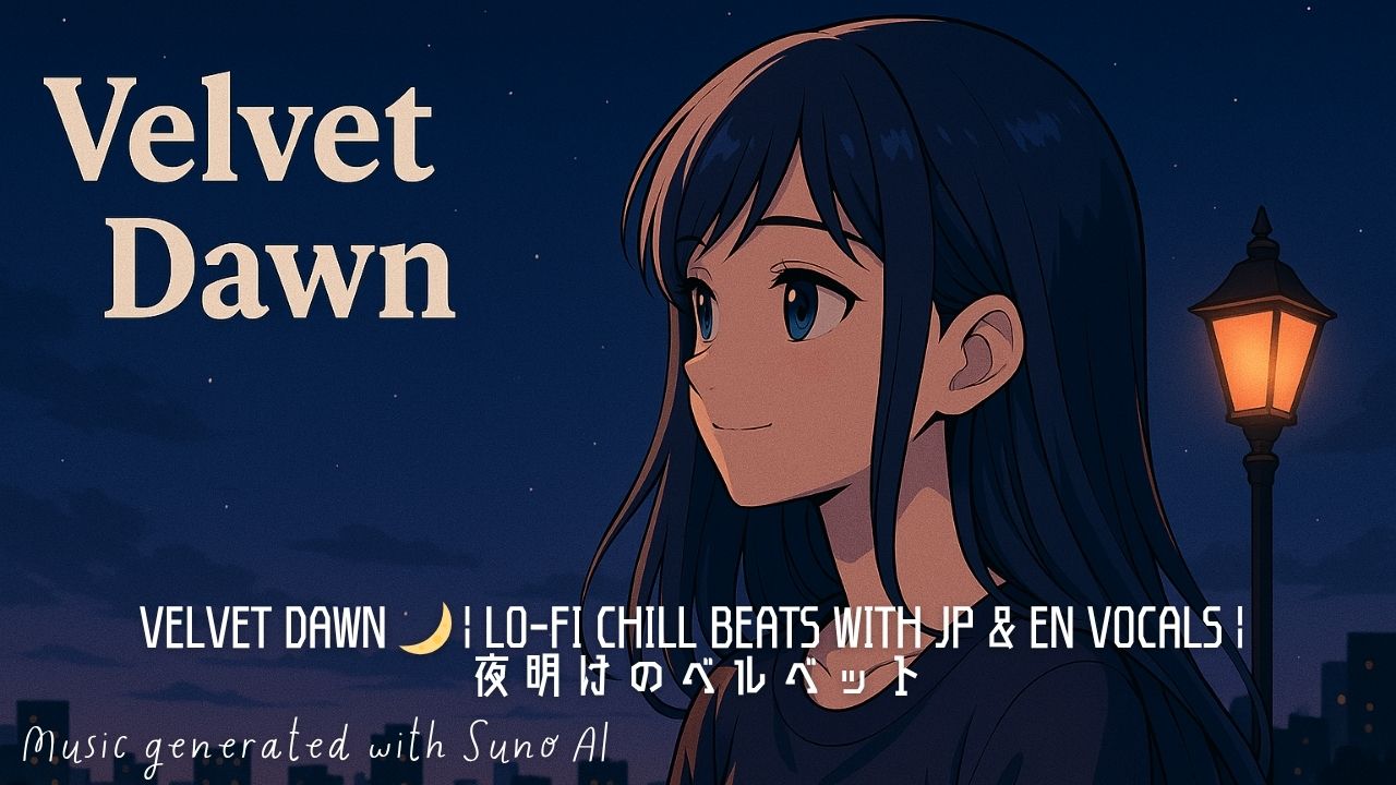 Velvet Dawn｜日本語×英語女性ボーカルLo-fiで迎える夜明けのチルタイム