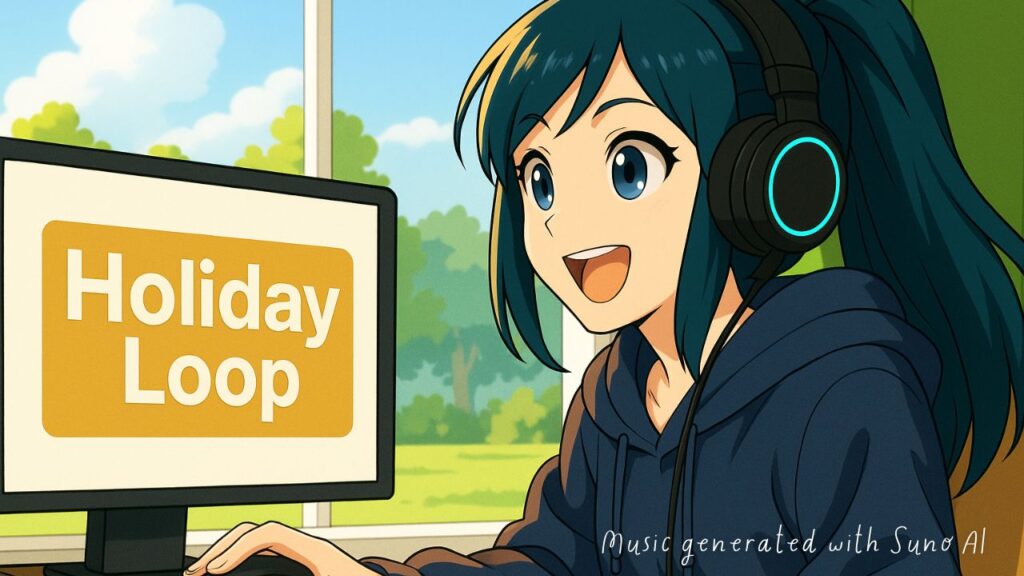 🎧【Lo-fi BGM】Holiday Loop|祝日にまったり遊ぶゲーム用女性ボーカル曲