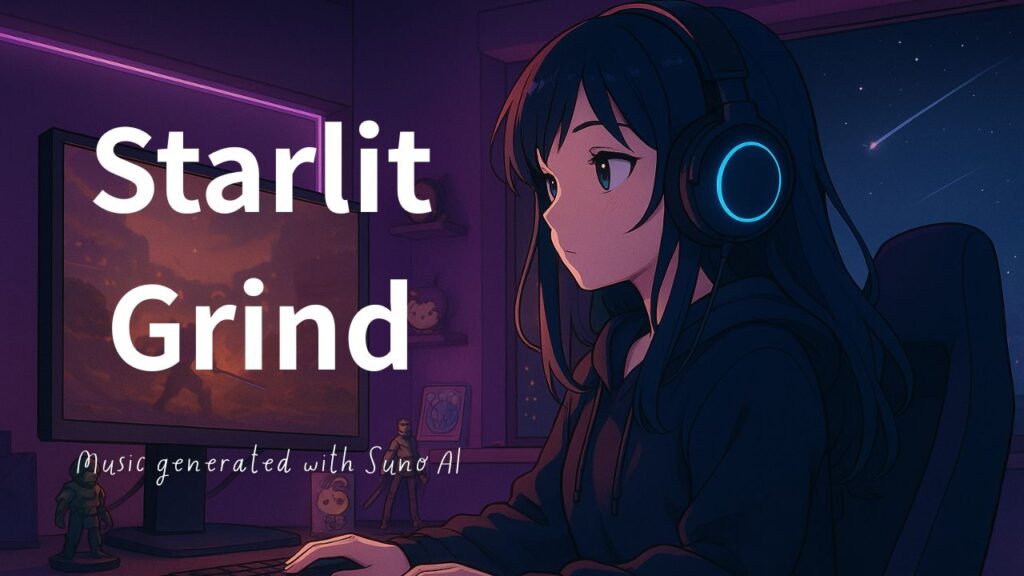 【Lo-fi BGM】Starlit Grind|女性ボーカル日本語×英語で楽しむゲーム周回・作業用チルサウンド