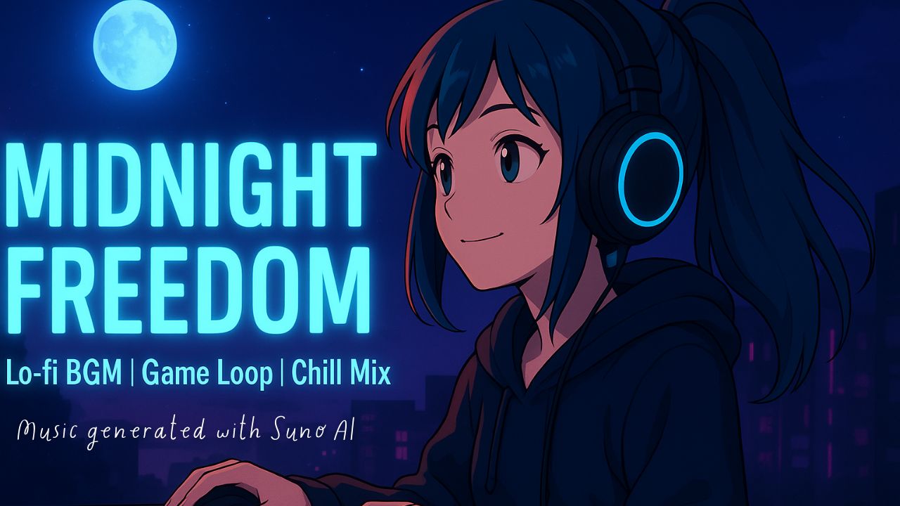 【Lo-fi BGM】Midnight Freedom|女性ボーカル×日本語英語ミックスで楽しむ夜更かし用音楽