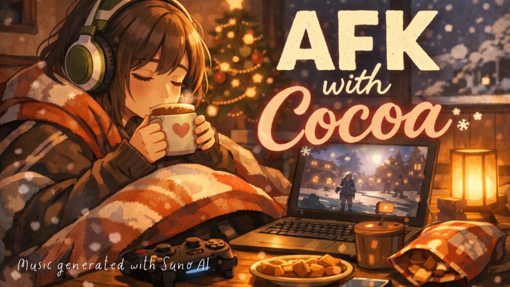 【Lo-fi女性ボーカル】AFK with Cocoa｜年末のまったりゲーム時間にぴったりなチルBGM【JP/EN Mix】