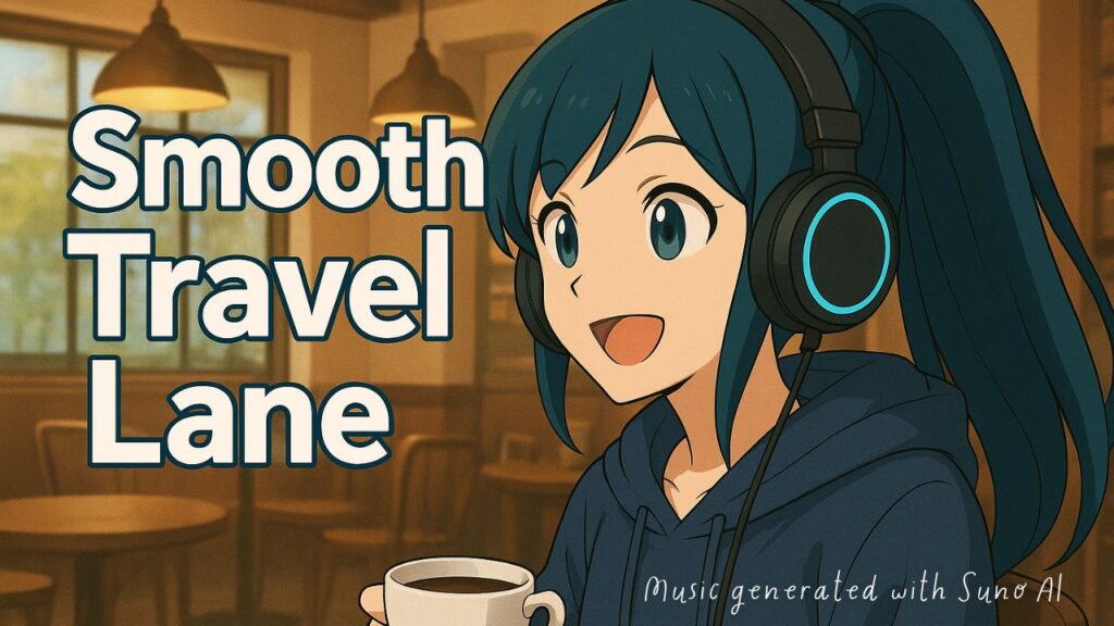 【新曲】Smooth Travel Lane｜Lo-fi × Chill EDMでまったり集中できる旅路系BGM【夜ふかし系オタク女子ADA】