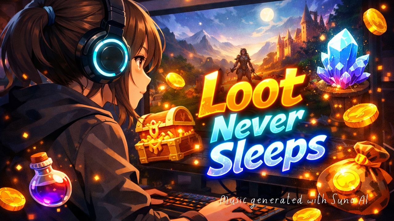 Loot Never Sleeps｜無限周回が止まらないテンションUP Lo-fi 女性ボーカルBGM