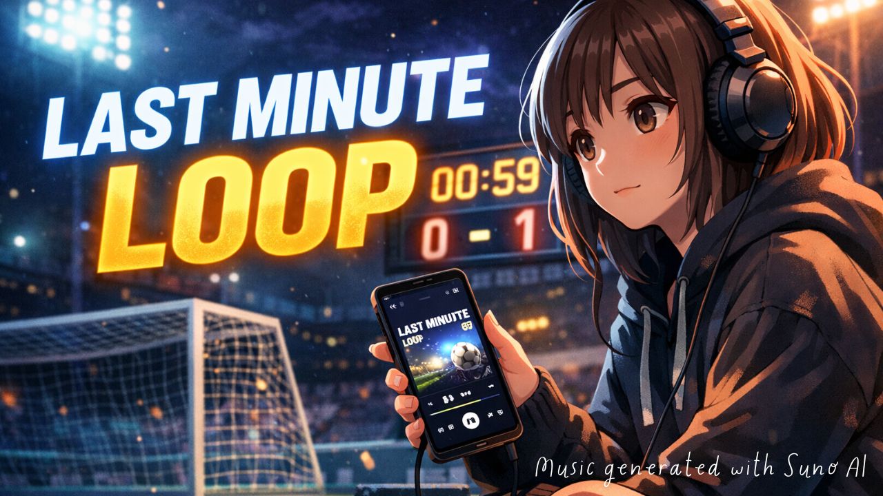 Last Minute Loop｜サッカーゲーム周回が止まらないLoFi BGM（女性ボーカル×日英ミックス）