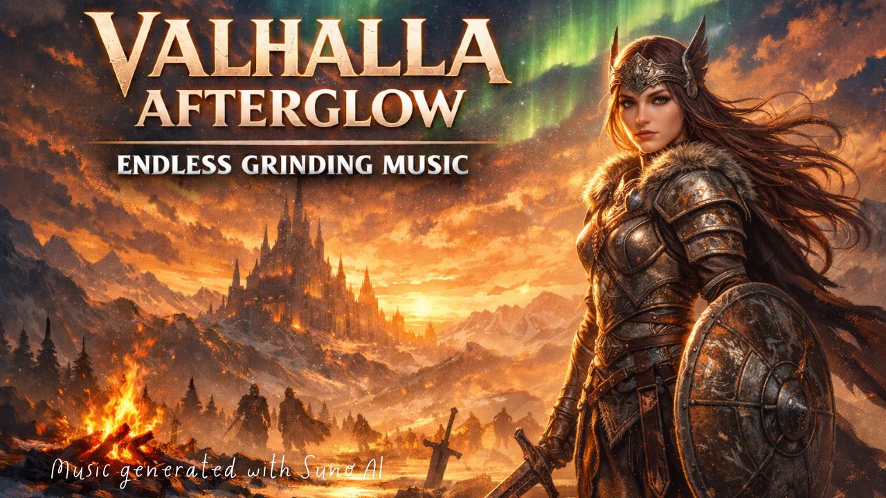 Valhalla Afterglow｜北欧神話LoFi×女性ボーカル無限周回MMORPG BGM