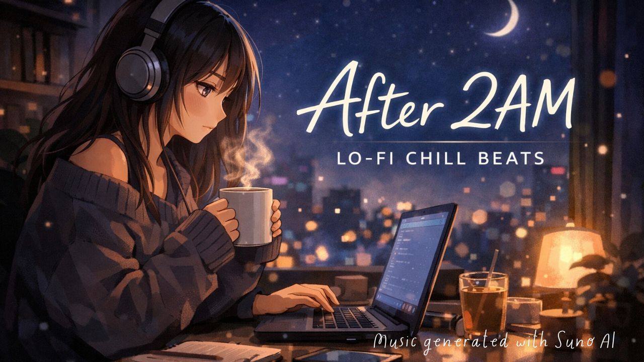 After 2AM｜深夜2時の集中ゾーンに寄り添うLoFiチルBGM【女性ボーカル】
